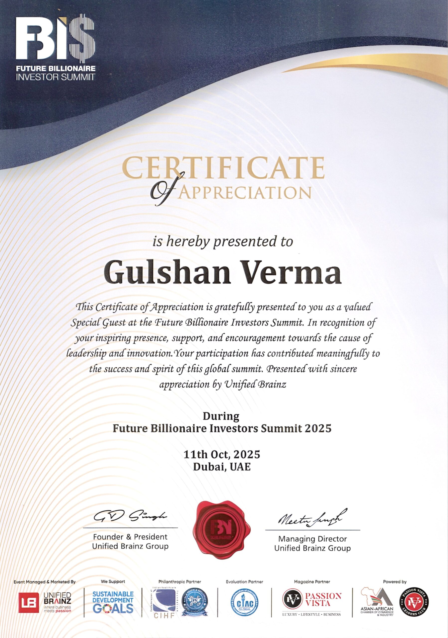 Special Guest - Future Billionaire Investors Summit